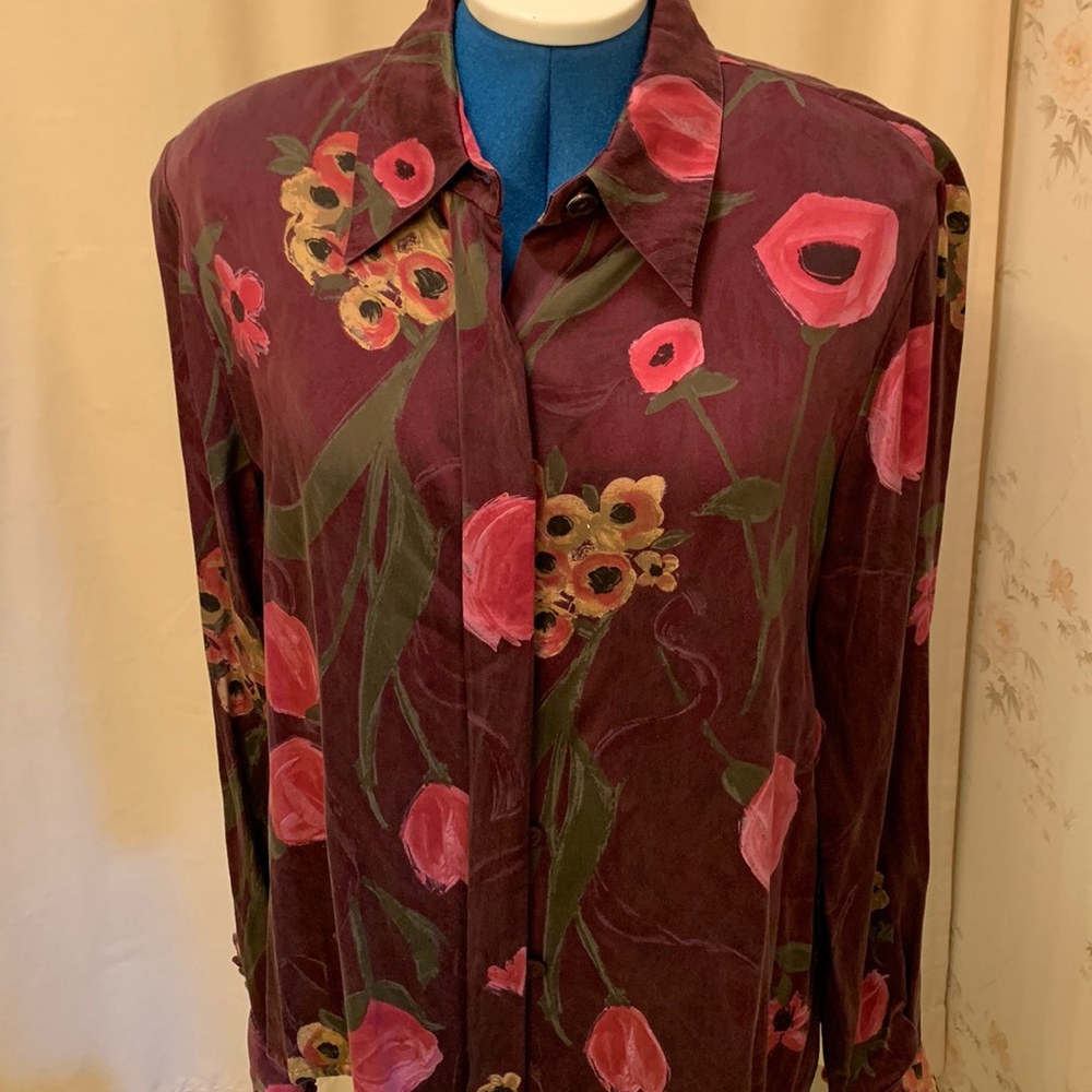 Doncaster Silk Floral Blouse